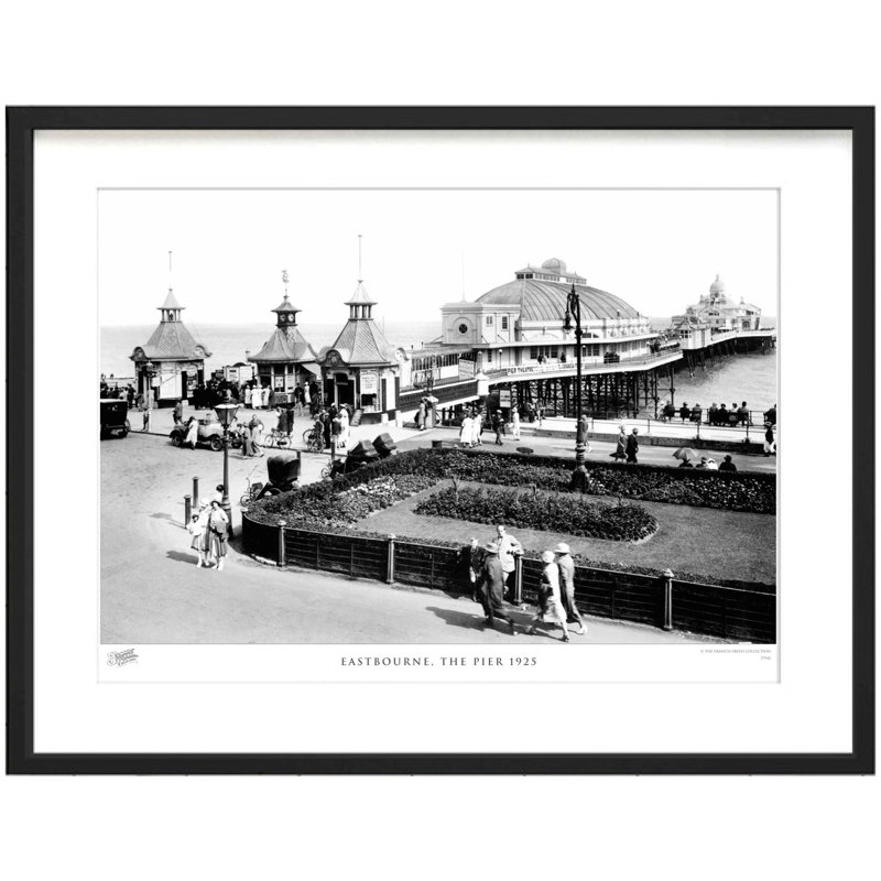 Eastbourne, The Pier 1925 by Francis Frith - Single Picture Frame Print, 45cm H x 60cm W x 2.3cm D