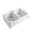 32.25'' L Double Bowl Ceramic Kitchen Sink