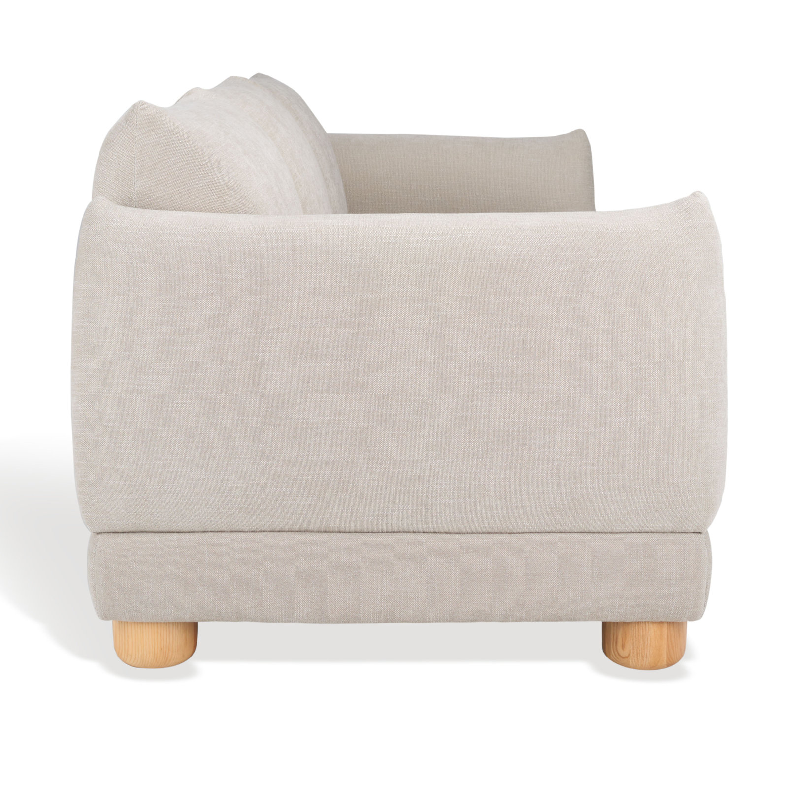 Chelse 89" Sofa, Beige Chenille