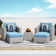 Baecher Wicker/Rattan 4 - Person Seating Group with Cushions