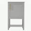 Meuble-lavabo de 20 po avec lavabo, armoire de salle de bain avec porte à fermeture douce, support de rangement et tablette ouverte, gris