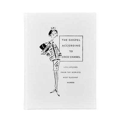 Graphic Image The Gospel According to Coco Chanel, Coffee Table Book, Leather, White