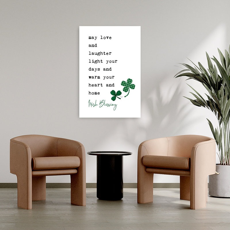 «Irish Blessing», art contemporain de l'architecture, H 36 po x l 24 po