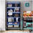 70.87" Black 5-Tier LED Library Bookshelf With Heavy Duty Storage For Living Room, Office, Bedroom