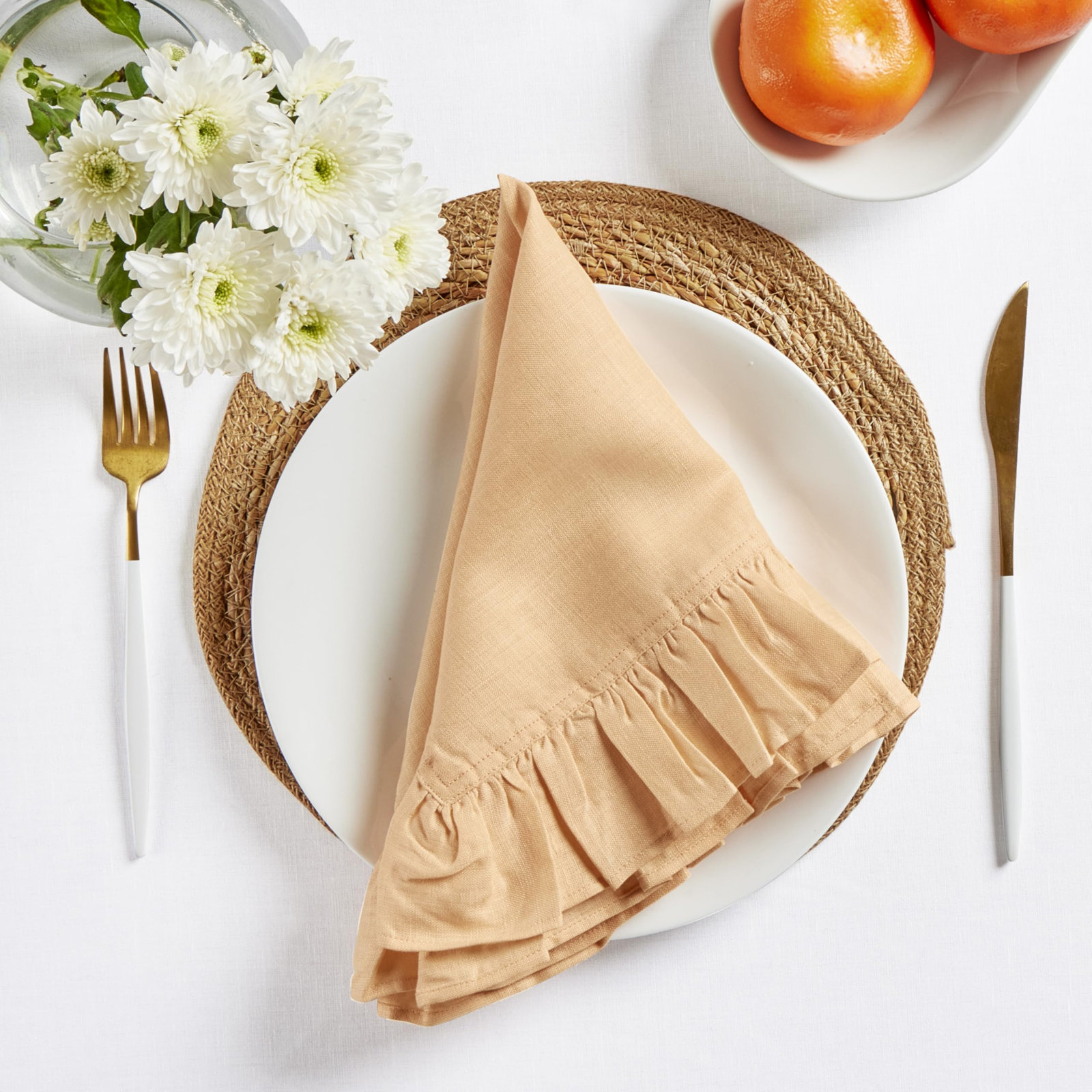 100% Linen Napkin, Peach