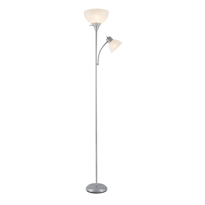 Lampe sur pied moderne 72 "pour le salon, Argent argent