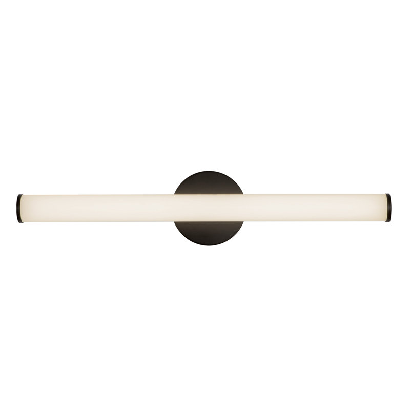 Tectra 24-in Black dimmable LED Wall Sconce, Matte Black