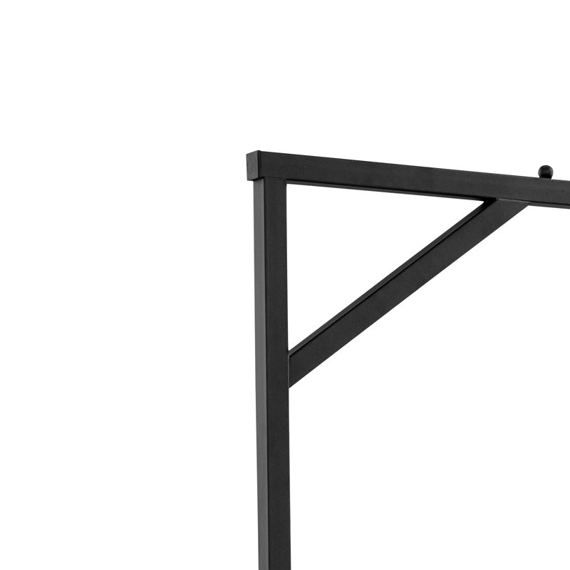 Adjustable Trapeze Bar For Bed Heavy-Duty Carbon Steel Mobility Aid With Ergonomic Handles, Lockable Swivel Castors, Supports 330Lbs
