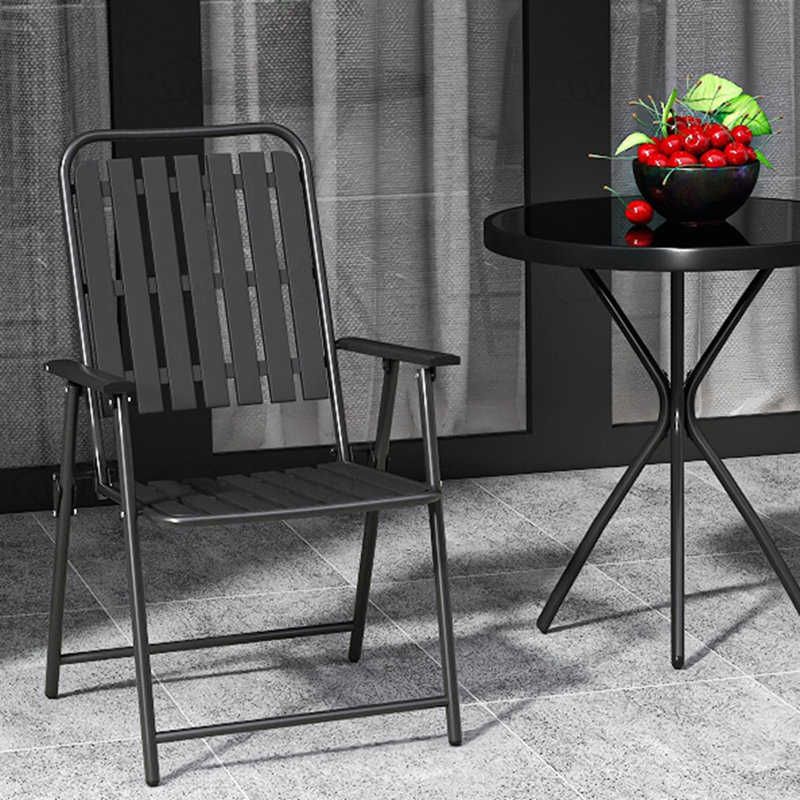 3-Piece Outdoor Patio Furniture Set, Black