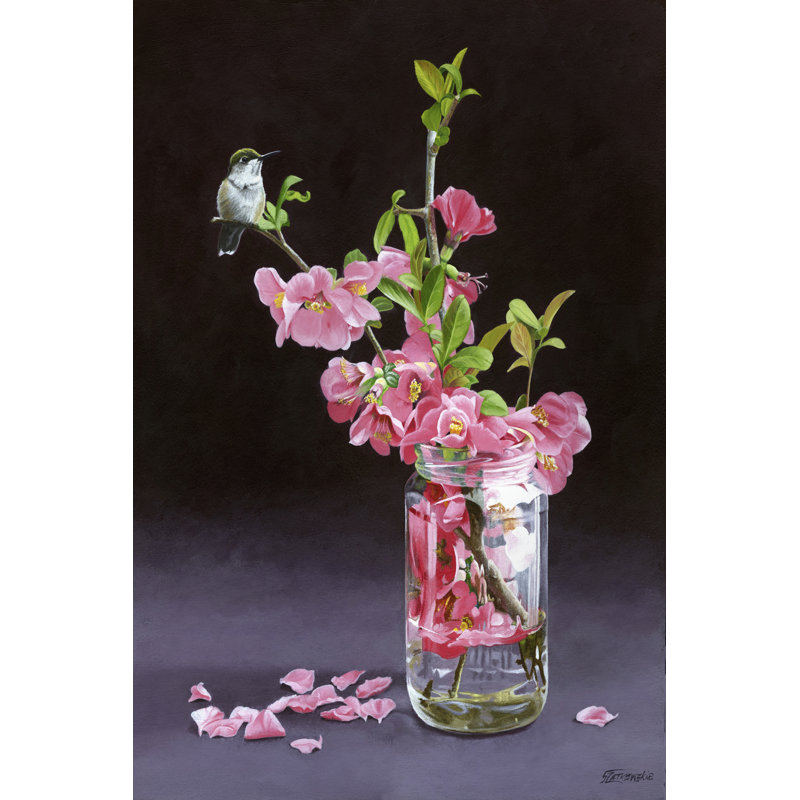 Quince and Ruby I 1 Piece Wrapped Canvas Painting, 30cm H x 20cm W x 3.8cm D