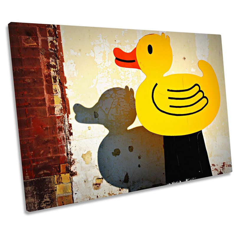 Rubber Duck Fairground - Wrapped Canvas Print, 91.4cm H x 137.2cm W x 4cm D