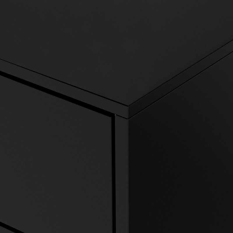 Ensemble de tables de chevet 2 pièces Duckworth, Noir
