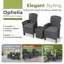 Marjo Plastic 3-Person Seating Group with Cushions-1019500969