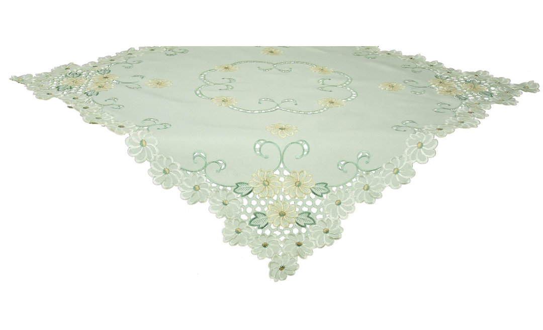Shera Embroidered Cutwork Table Topper Charlton Home®