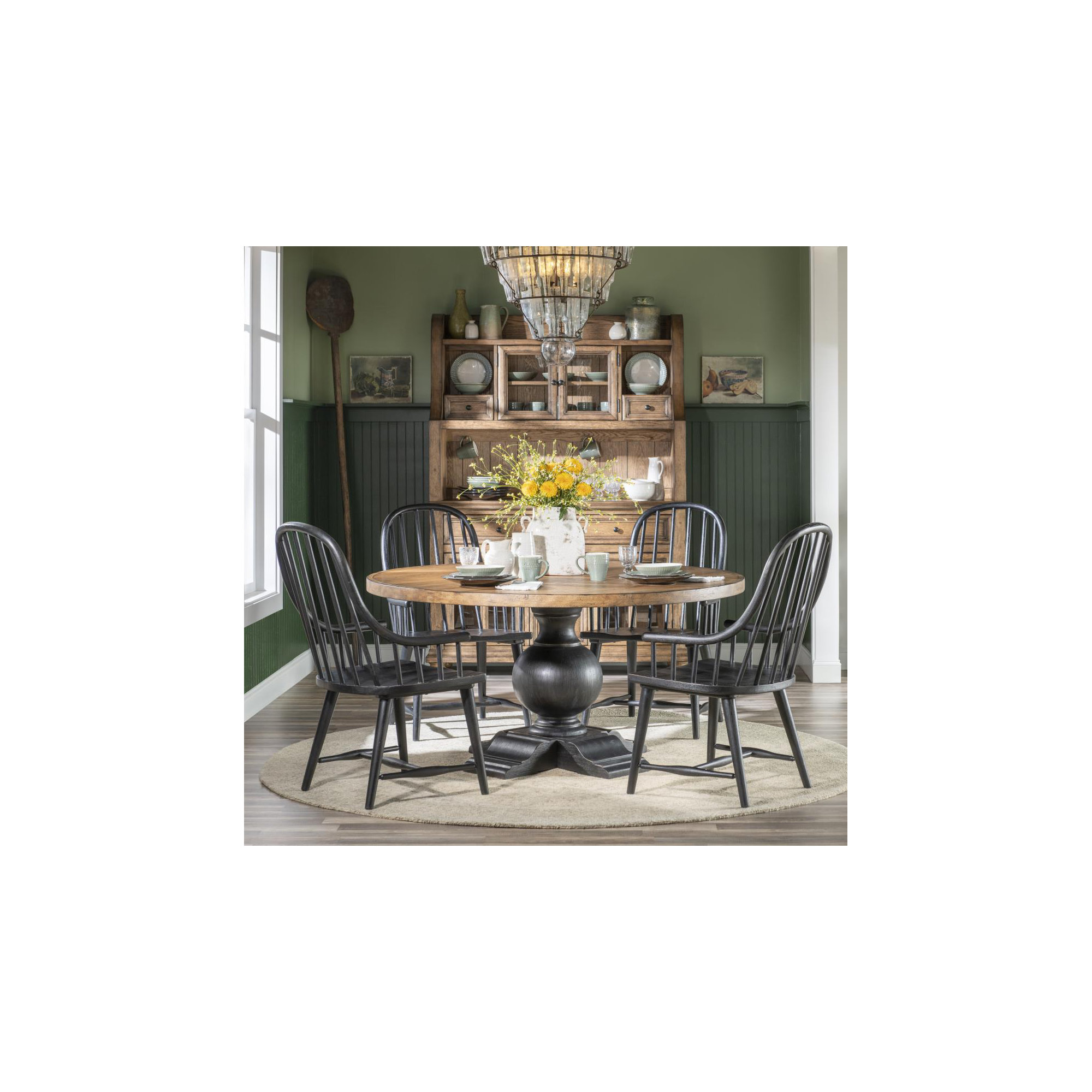 Country Living Windsor Arm Chair 1, Black