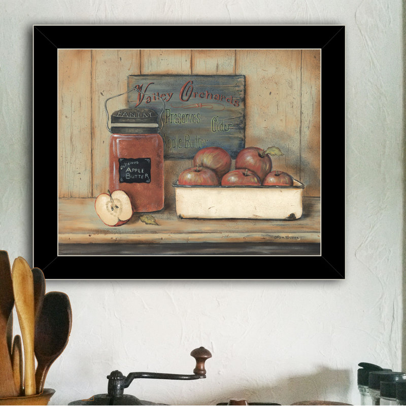 «Apple Butter», impression encadrée pour salon, maison, par Pam Britton, Cadre noir