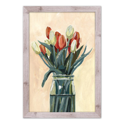 Vase de tulipes - Peinture