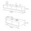 Combinaison simple de table basse et de meuble télé-107432497