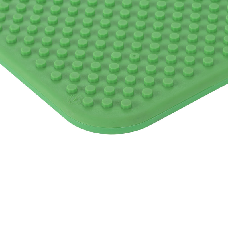 Green Rectangular Plastic Non-Slip Cutting Board