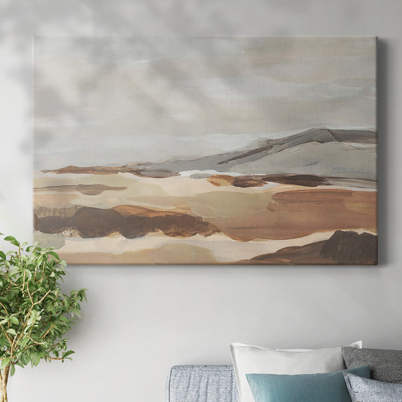 Dusky Mountain I-Gallery Wrapped Canvas, 12" H x 18" W