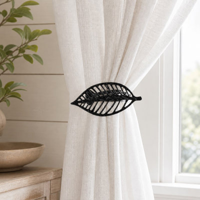 Leaf Curtain Tiebacks Set of 2