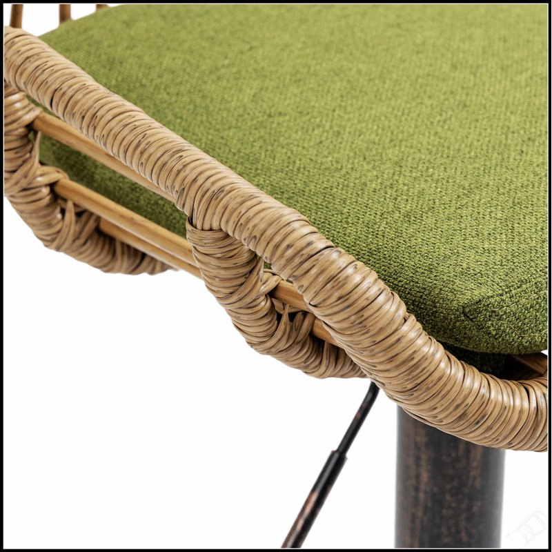 Ensemble de 2 tabourets pivotants, hauteur de comptoir réglable avec dossier ergonomique et repose-pieds pour une assise confortable