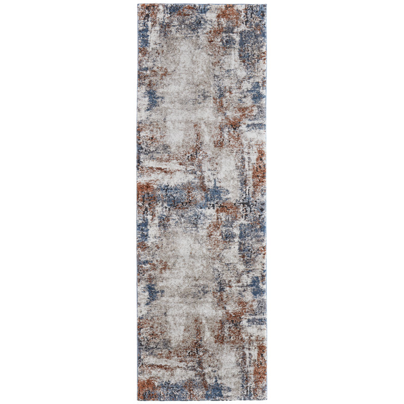 Tapis rectangulaire Rivah, Tapis de couloir 2 pi 6 po x 8 pi