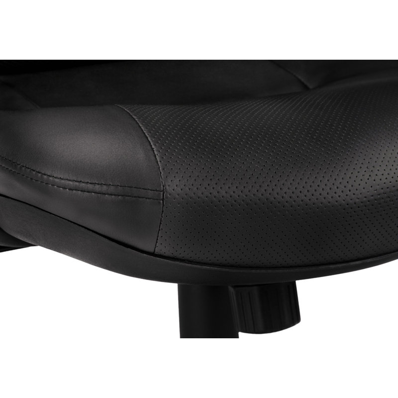 Office Chair, Adjustable Height, Swivel, Ergonomic, Armrests, Computer Desk, Work, Leather Look, Metal, Contemporary, Modern