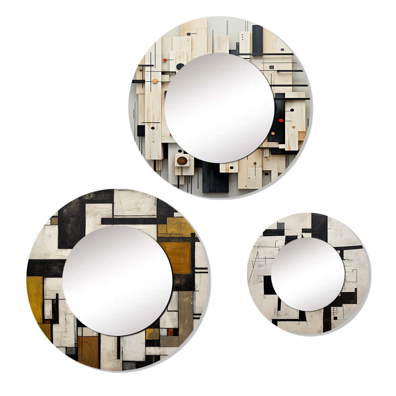 Miroir mural élisabéthain en aluminium