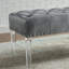 Banc rembourré en velours capitonné Valley-103772802