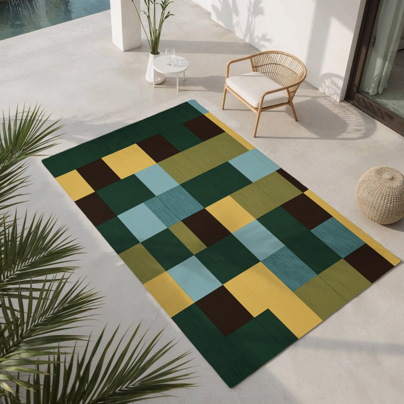 Tapis intérieur et extérieur Gradient Ground, Rectangulaire 2 pi x 3 pi