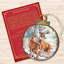 Tidaholm 5.5'' Wood Animals Ball Ornament