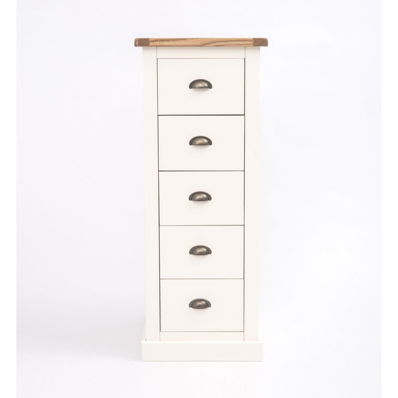 5 Drawer 45cm W Lingerie Chest, Off White