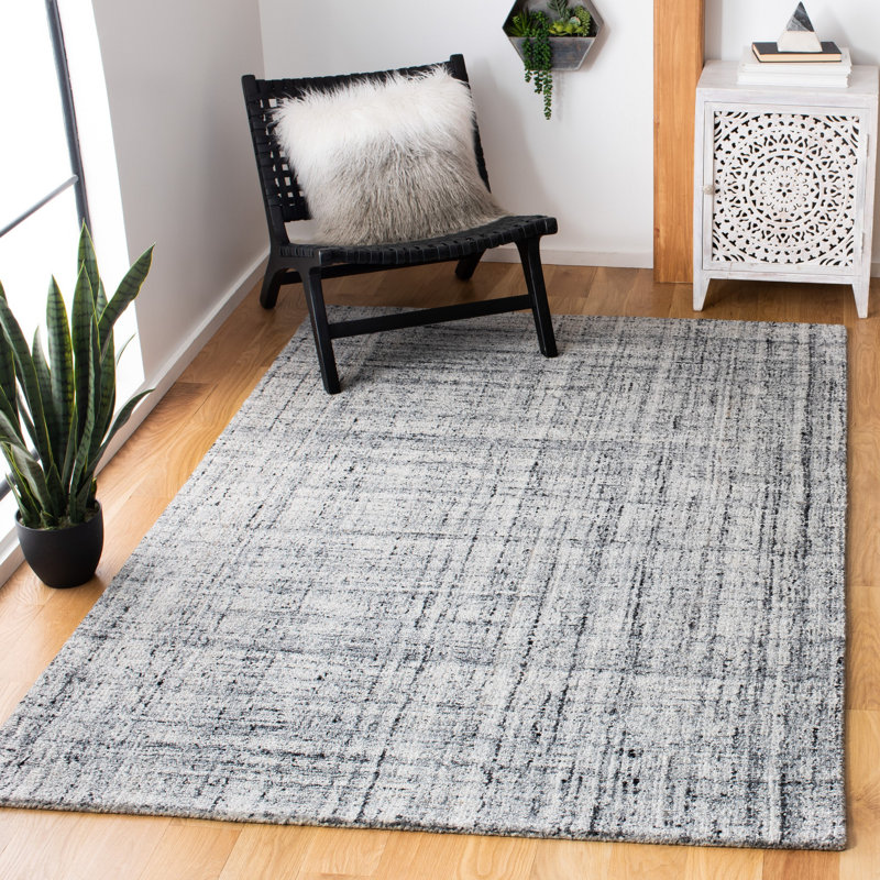 Gudinas Hand Tufted Performance Abstract Rug, Rectangle 4' x 6'