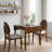 Extendable Dining Table with Solid Wood Legs, Space-Saving Design for Small Apartments and Kitchens, 31-47 Inch Foldable Drop Leaf Table（Only Table）