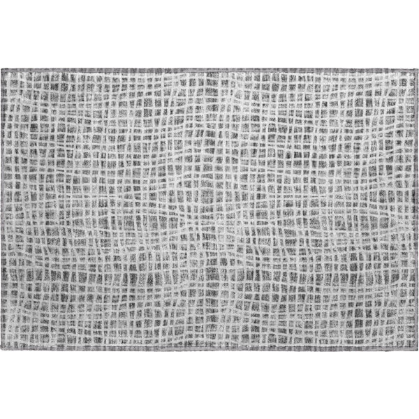 Bungalow Rose Premium Machine Washable Houtz Gray Rug | Wayfair