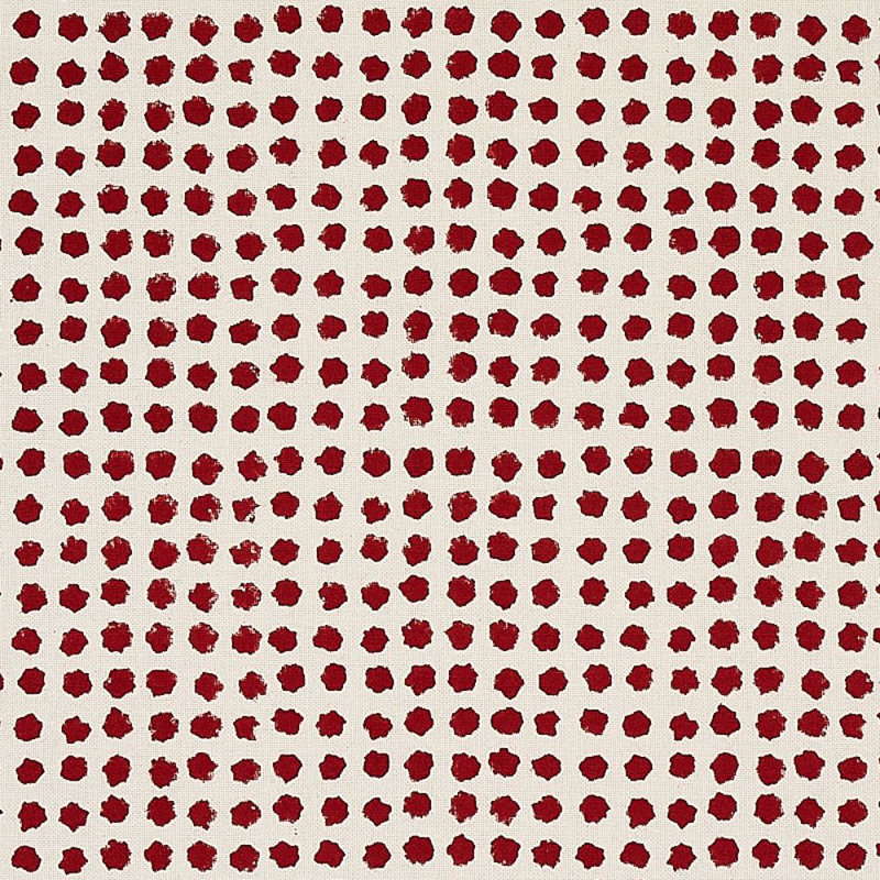 Tissu imprimé à la main Schumacher x Molly Mahon, Fer