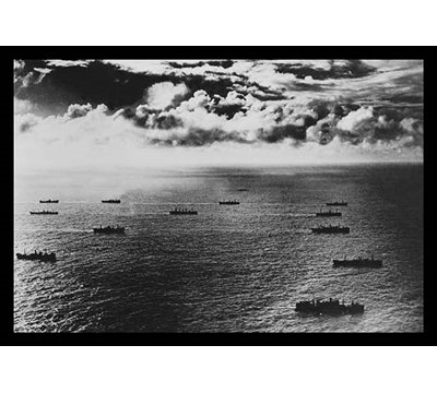 " Liberty Ships In Convoy " by U.S. Navy