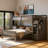 Twin over Full Loft Bed with Staircase and Storage Drawers, Convertible Design with Reversible Ladder and Safety Guardrails, Space-Saving Wooden Bunk Bed-1775669543