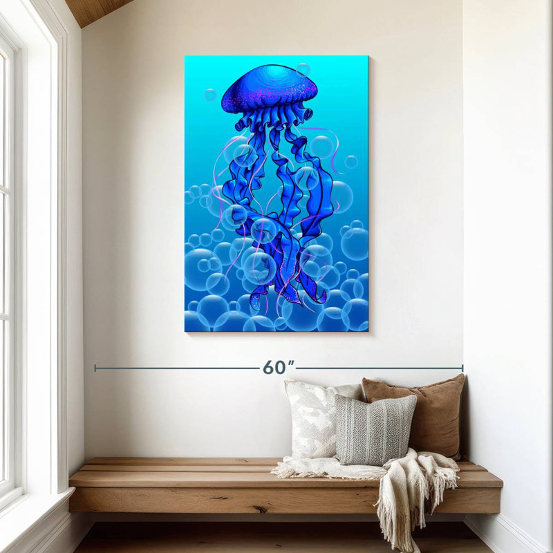 Brampt Jellyfish Bubbles, 45" H x 30" W