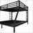 Metal Queen over King Bunk Bed