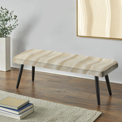 Banc rembourré noir Zen Harmony