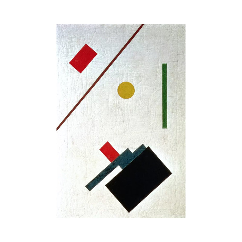 Suprematist Composition, 1915 by Kazimir Severinovich Malevich - Print on Canvas, 30.48 cm H x 45.72 cm W, Wrapped Canvas