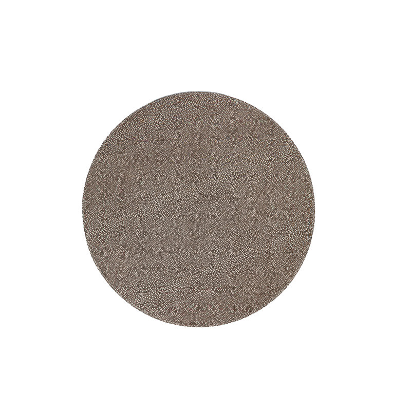 Edenbourgh Animal Print Round Placemat, Grey/Brown