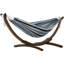 Hamac double avec support arqué en pin massif Holyoke Vivere - Offert en tissu Sunbrella ou en coton-1366963775-1366963566