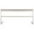 Axiom Stainless Steel Writing Desk with Built-In Electrical Outlet
