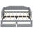 Twin XL to King Extendable Upholstered Daybed with Storage Drawers LED Light, Gray