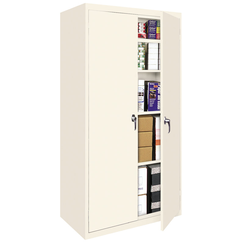 Armoire de rangement à tablette fixe, Mastic, H 72 po x l 36 po x P 18 po