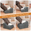 Repose-pieds ergonomique en mousse à mémoire de forme avec revêtement antidérapant Dralon, repose-pieds incurvé pour bureau ou salon, XNE-026-232796745