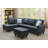 Black L shaped Upholstered Sectional-1528126565-1528123033